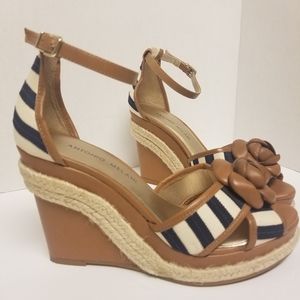 Antonio Melani Navy ,Beige,Brown, off White Wedges